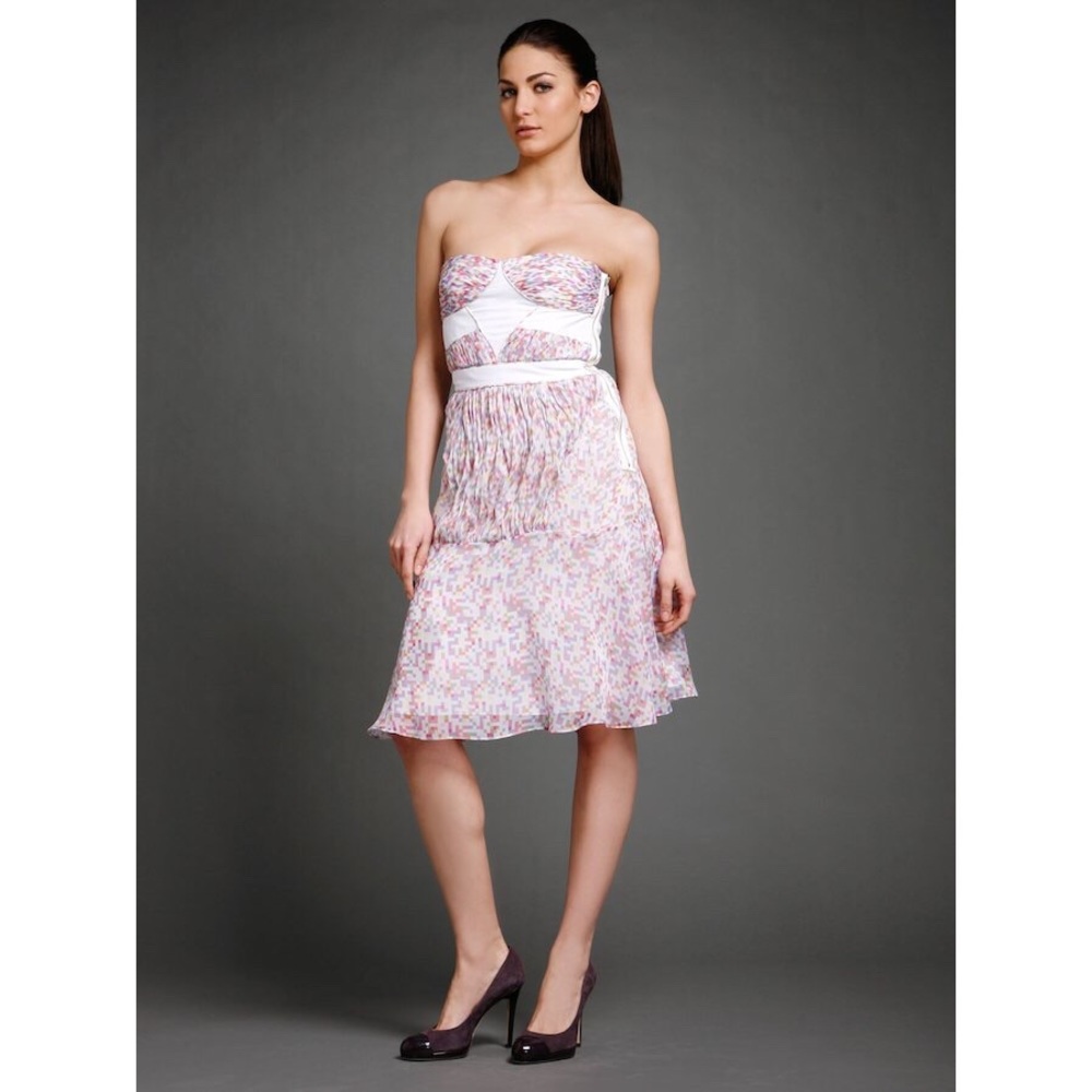 Abaeté Veronica Silk Bustier Multi color dress